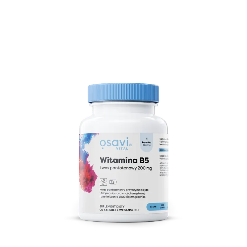 WITAMINA B5 KWAS PANTOTENOWY  200mg 90kaps. OSAVI