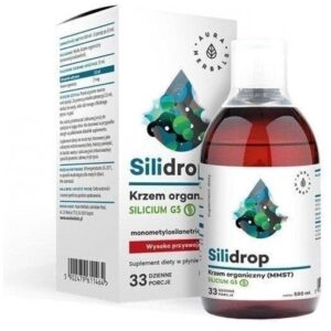 Krzem organiczny Silidrop 500ml AURA Herbals