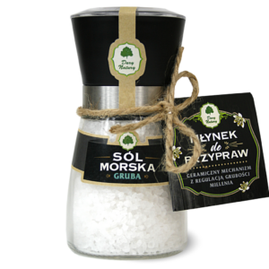 Sól morska gruba 190 g - młynek Dary Natury