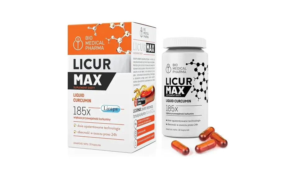 LICUR MAX 30 kaps. KURKUMINA BIO MEDICAL PHARMA