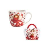 Kubek 460 ml w „koszyczku” ANIOŁ DUO