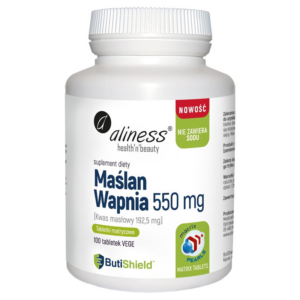 Aliness Maślan wapnia 550 mg, 100 tabletek vege