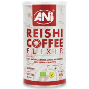 KAWA ROZPUSZCZALNA ARABICA Z REISHI (Lakownica żółtawa) ELIXIR BIO 100 g - ANI