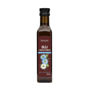 Olej z Nasion Czarnuszki Nierafinowany Tłoczony na Zimno 100% Naturalny 250 ml Skoczylas