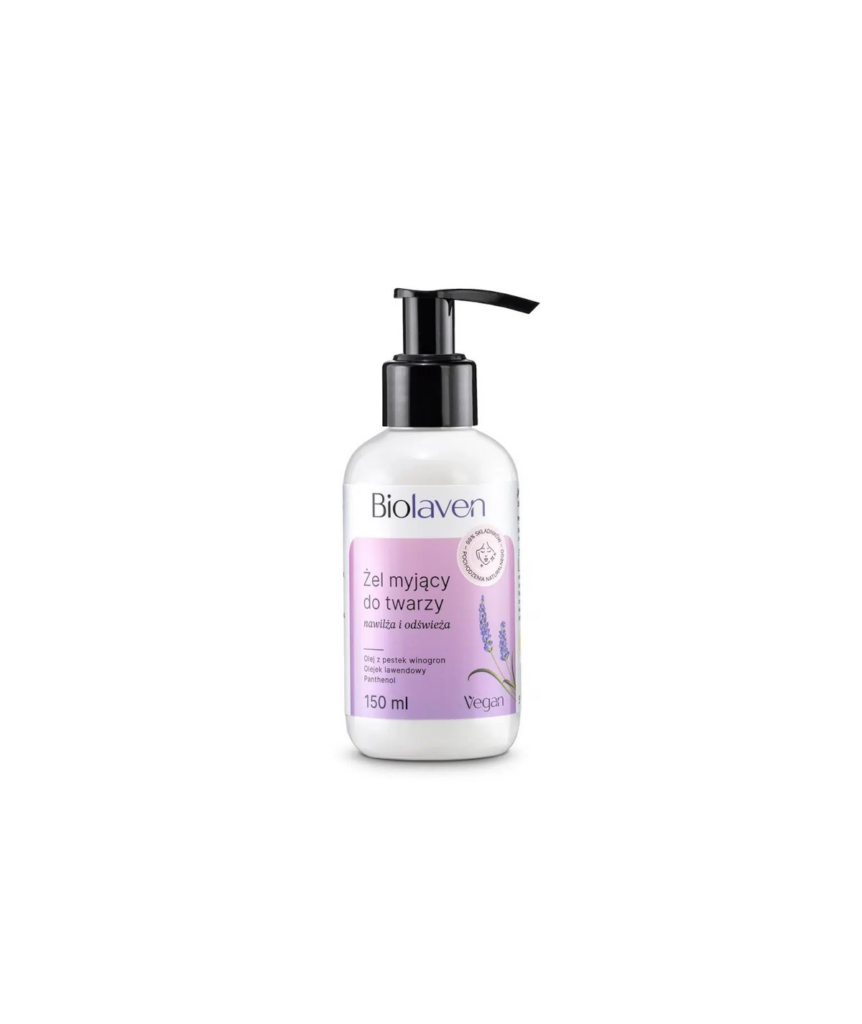 Nawilżająco – odświeżający żel myjący do twarzy 150 ml  Biolaven