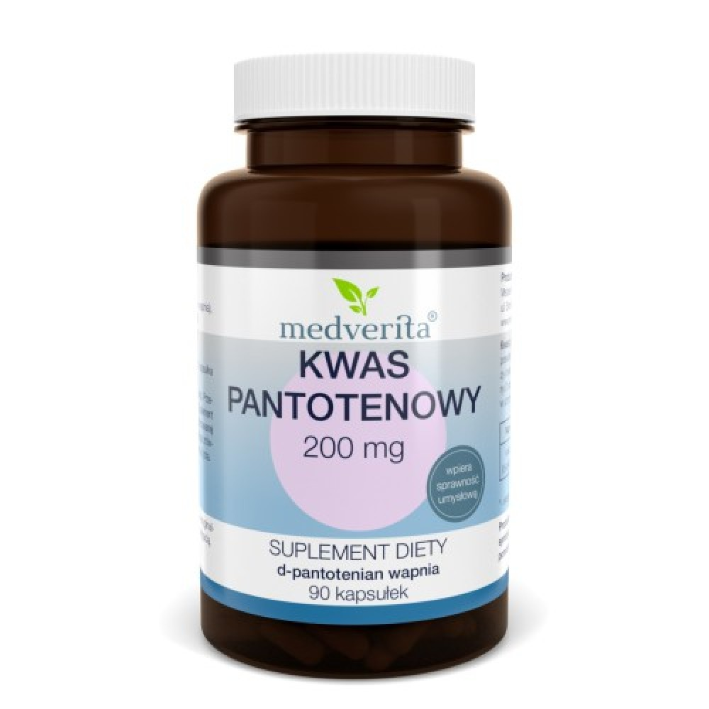 MEDVERITA KWAS PANTOTENOWY 200 mg 90 kaps.