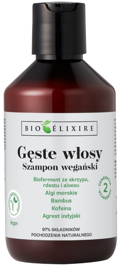 Bioelixire Gęste Włosy Szampon wegański 300 ml