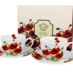 2 filiżanki ze spodkami 280 ml CLASSIC POPPIES DUO