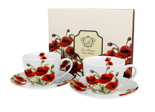 2 filiżanki ze spodkami 280 ml CLASSIC POPPIES DUO