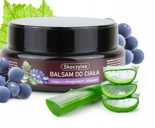 Balsam do ciała kojący, winogrono i aloes – 200 ml Skoczylas