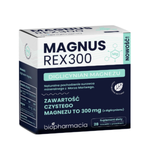 MAGNUS REX 300 Diglicynian Magnezu Chelat 300 mg (28 sasz) Biofarmacja