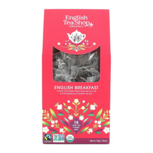 Ekologiczna herbata, English Breakfast, piramidki, 15 x 3 g, English Tea Shop