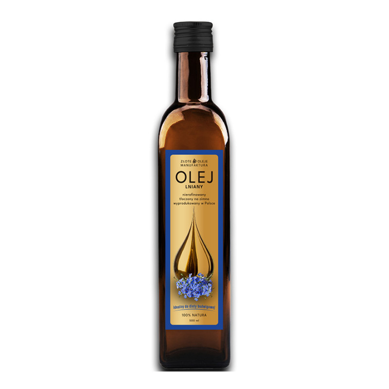 Olej lniany 500 ml Złote Oleje GoldFarmex