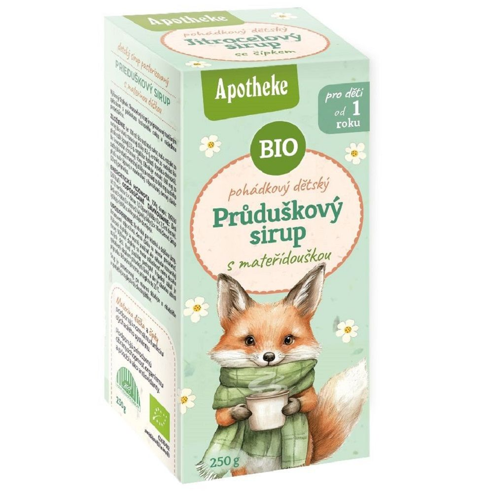 SYROP DLA DZIECI Z TYMIANKU I DZIKIEJ RÓŻY OD 1 ROKU BIO 250 g – APOTHEKE