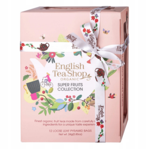 Herbata English Tea Shop Super Fruits Peach Collection 12 piramidek zestaw