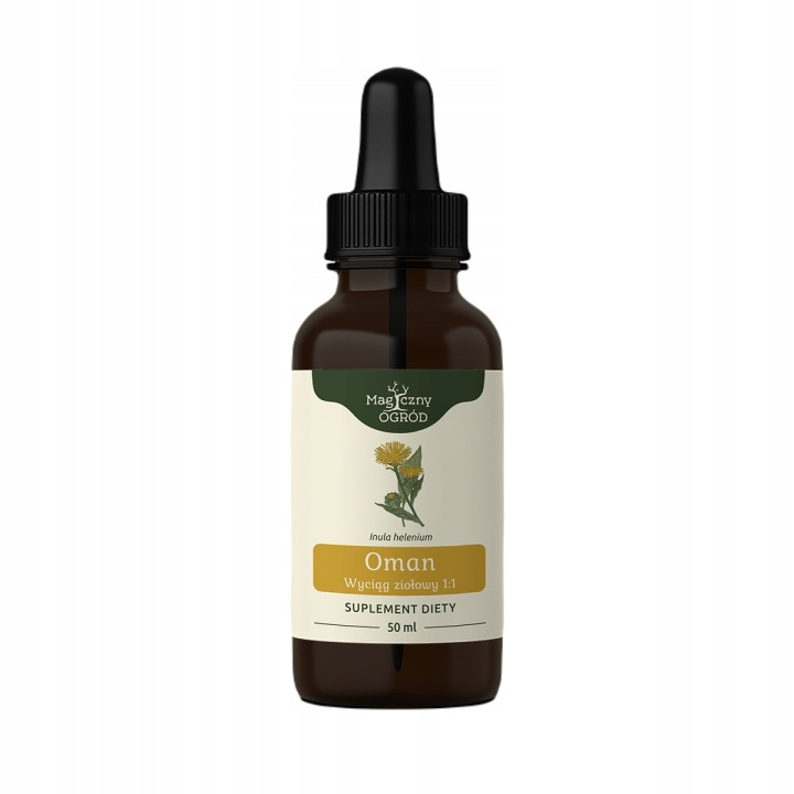 Magiczny Ogród Oman wyciąg ziołowy 1:1 50 ml Układ oddechowy