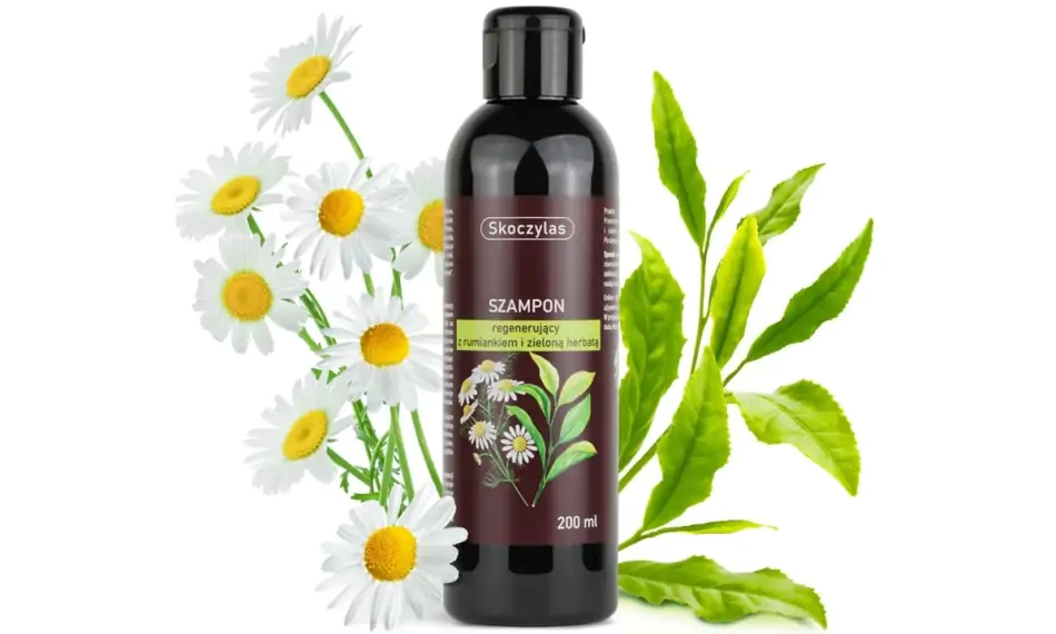 Szampon regenerujący z rumiankiem i zieloną herbatą 200 ml Skoczylas