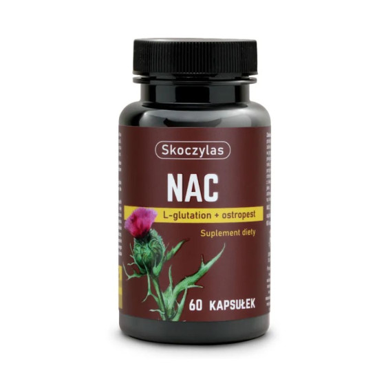 NAC L-glutation, ostropest 60 kaps. Skoczylas