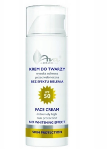 Ava Krem do twarzy wysoka ochrona przeciwsłonecznna SPF 50 50 ml