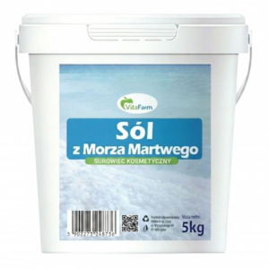 Sól Morza Martwego naturalna do kąpieli relaksująca nieoczyszczona 5 kg VitaFARM