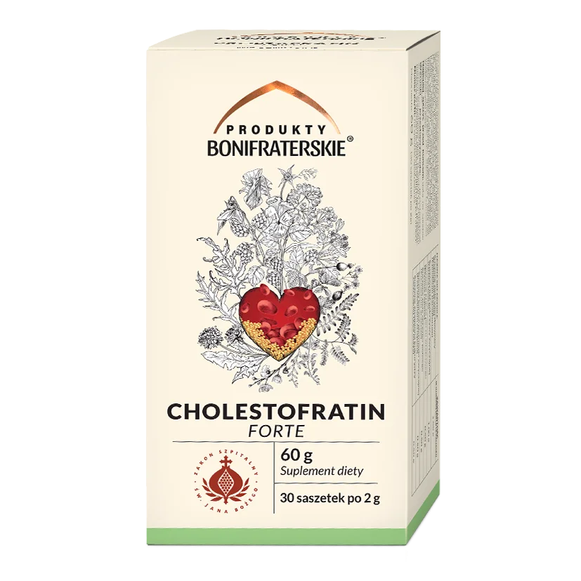CHOLESTOFRATIN FORTE 30 saszetek po 2 g Produkty Bonifraterskie
