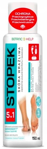 Stopek Botanic Help Dezodorant do stóp i obuwia 5 w 1, 150 ml