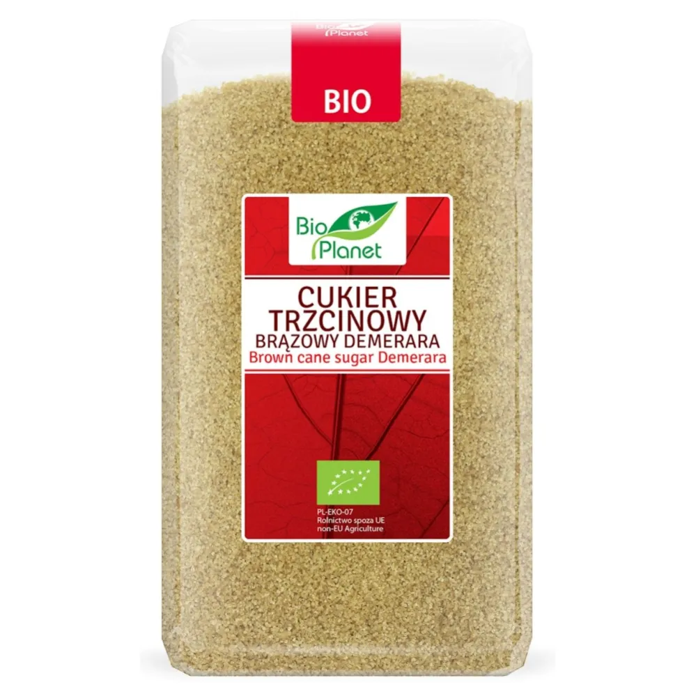 Cukier Trzcinowy Brązowy Bio 1 kg – Bio Planet