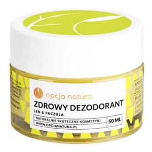 Opcja Natura Zdrowy dezodorant, Len & paczula, 50 ml
