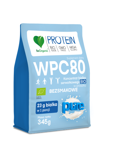 BeOrganic BIO BIAŁKO SERWATKOWE PURE BEZSMAKOWE 345 g