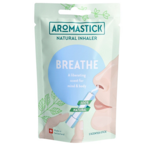 Naturalny inhalator do nosa, BREATHE, uczucie czystego nosa i świeżego oddechu, 0,8 ml, Aromastick Breathe