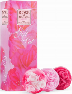 Rose Of Bulgaria Zestaw Prezentowy Kule Mydełka Różane Damaceńskie 3 x 60g