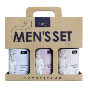 LaQ Czyściopak męski: zestaw żeli pod prysznic (Doberman + Ryszard z Bieszczad + Ko Ziom) 3 x 500 ml