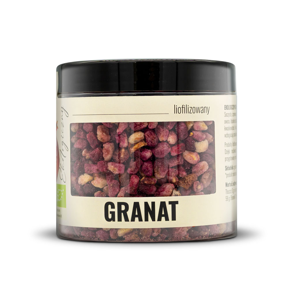 SŁÓJ GRANAT OWOC LIOFILIZOWANY EKO 120 G Dary Natury
