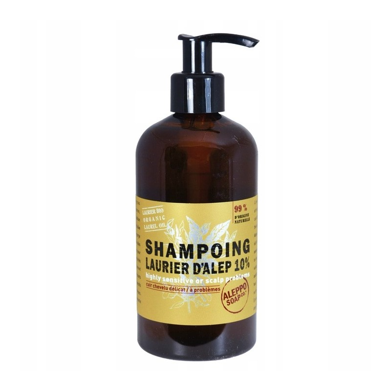 Szampon Aleppo oliwkowo-laurowy, 10% lauru, 300 ml, Aleppo Soap Co. by Tadé